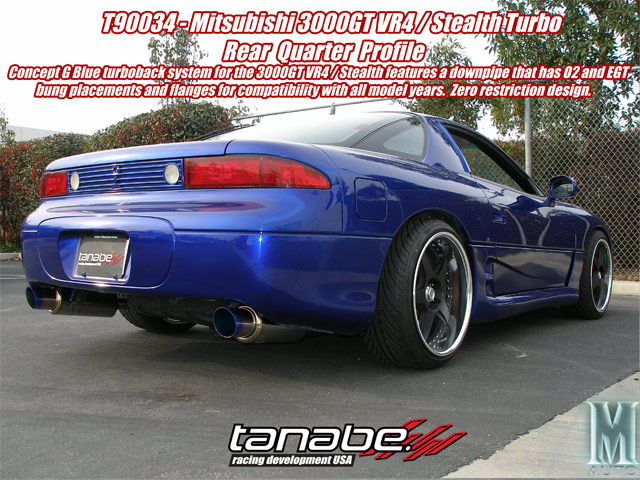Tanabe Concept G Blue Exhaust System - Click Image to Close