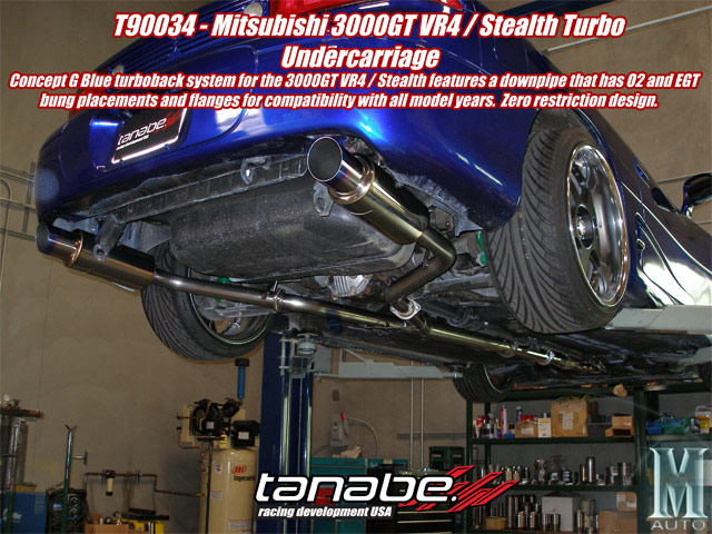 Tanabe Concept G Blue Exhaust System - Click Image to Close